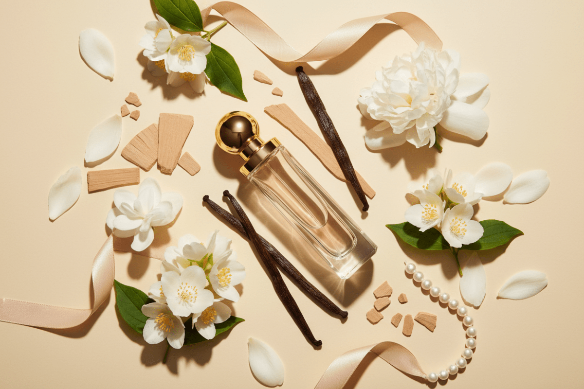 VELVET CLEAN™ Scent Ingredient Flat Lay