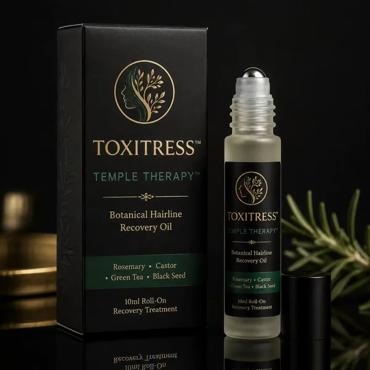 ToxiTress™ Premium Transformation Bundle featuring full 4-layer scalp ritual, edge recovery, and scented treatment for healthy hair.