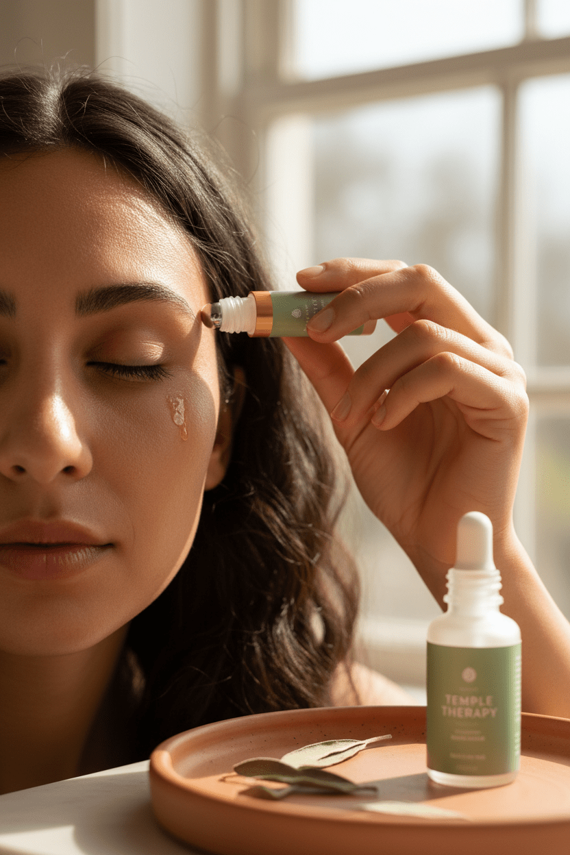 TEMPLE THERAPY™ Roll - On — Botanical Hairline Recovery Oil - ToxiTress™