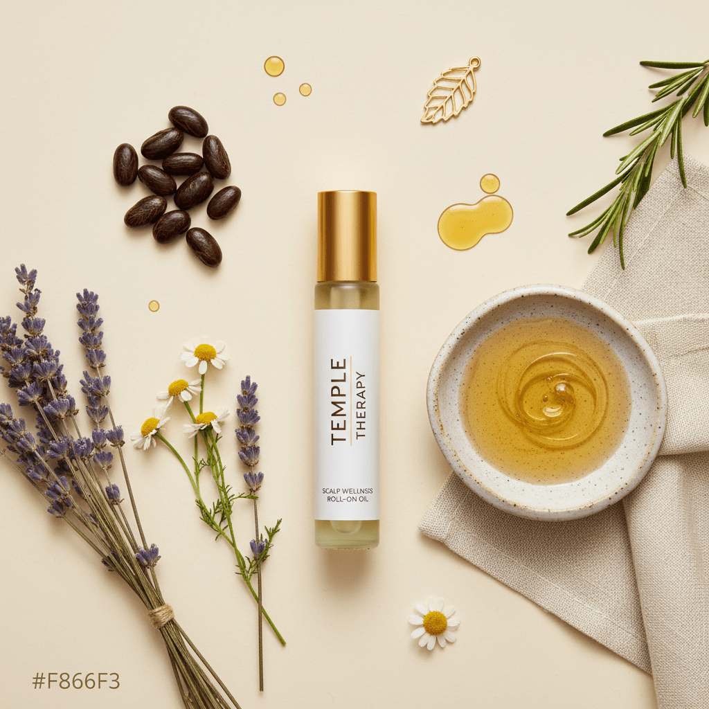 TEMPLE THERAPY™ Roll - On — Botanical Hairline Recovery Oil - ToxiTress™