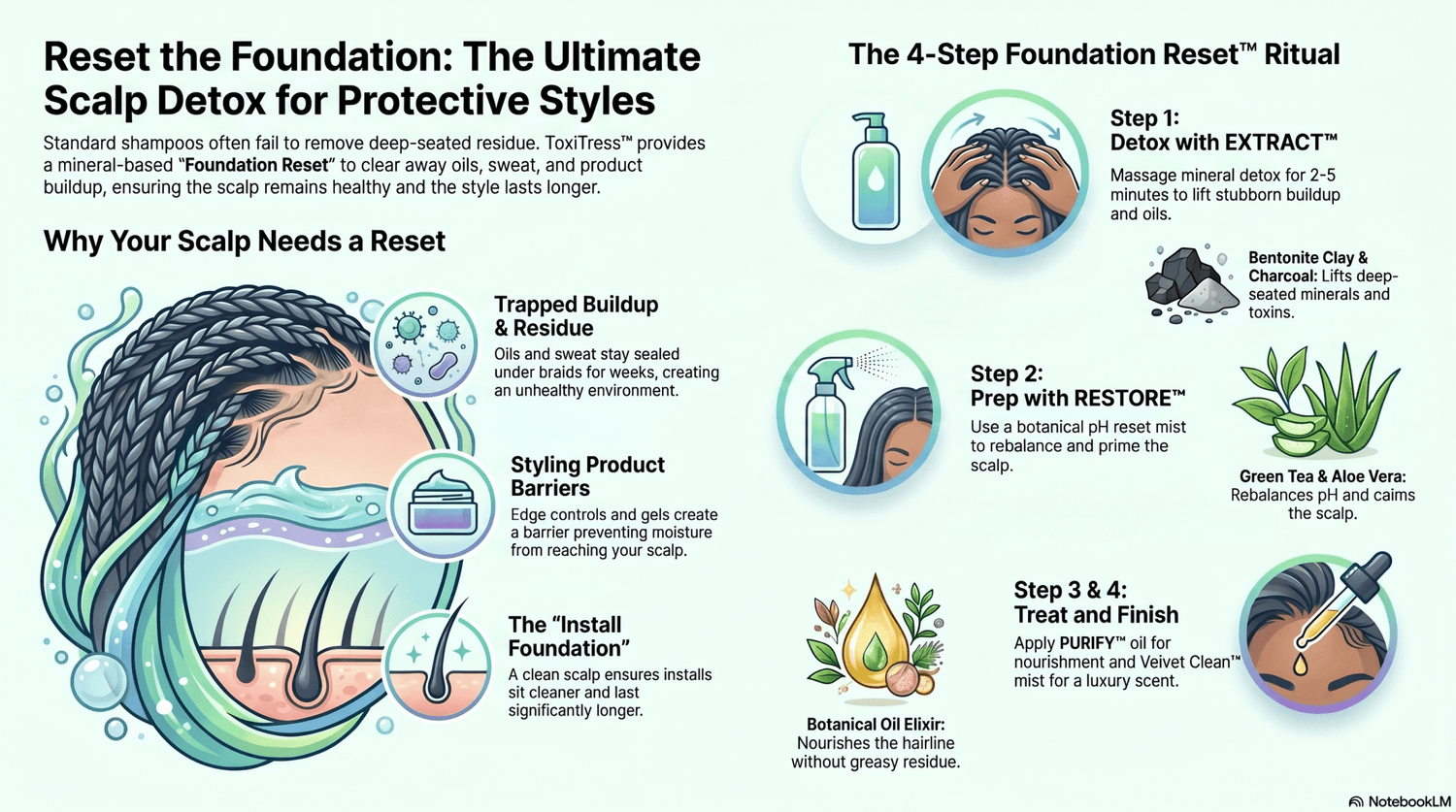 ToxiTress™ Starter Kit — EXTRACT™ + RESTORE™ | First Install Scalp Reset - ToxiTress™