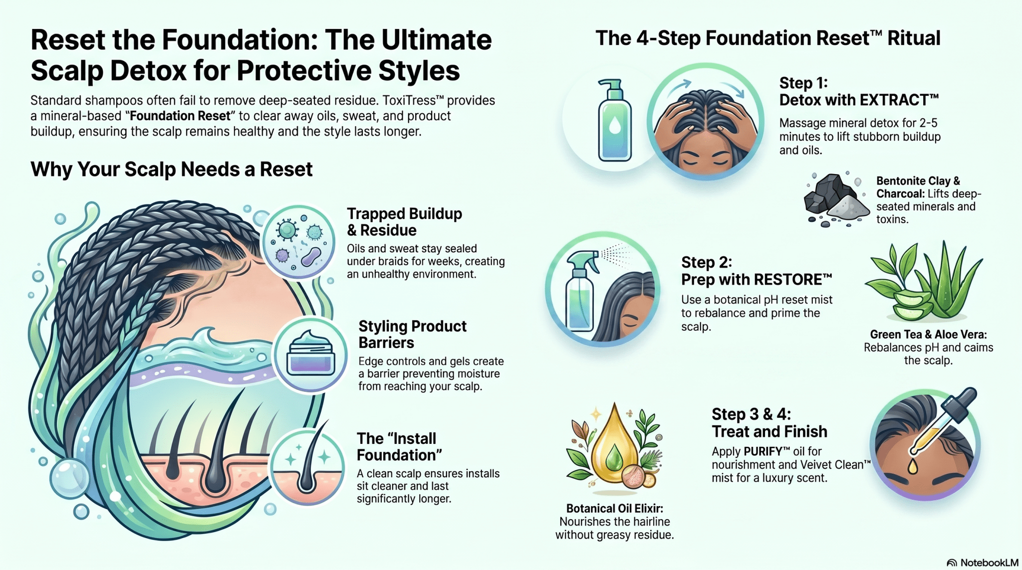 ToxiTress™ Starter Kit — EXTRACT™ + RESTORE™ | First Install Scalp Reset - ToxiTress™