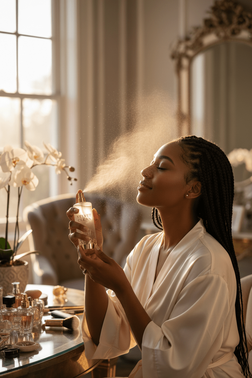 Velvet Clean™ Scalp + Hair Scent Spray — Alcohol - Free Luxury Hair Mist - ToxiTress™